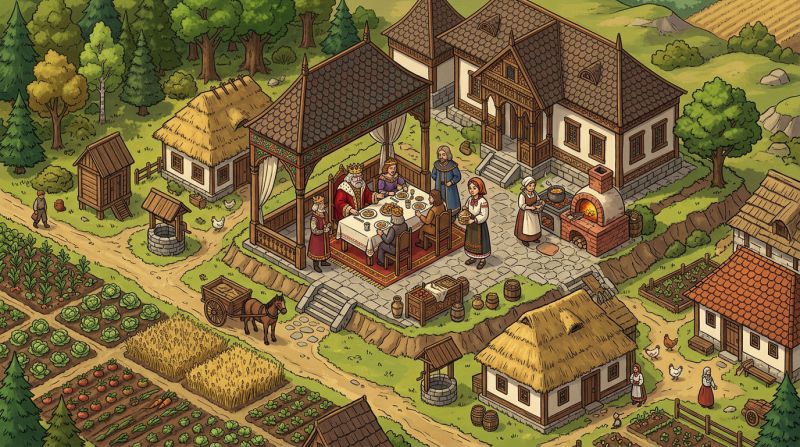 Ilustratie pentru povestea Sarea In Bucate